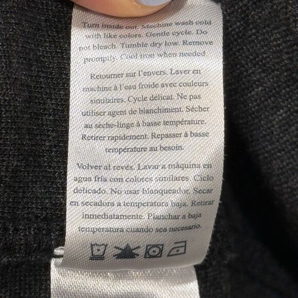 Faherty Legend Sweater Shirt Double Pocket Heathered Black Twill Womens XL Gorp - Picture 11 of 14